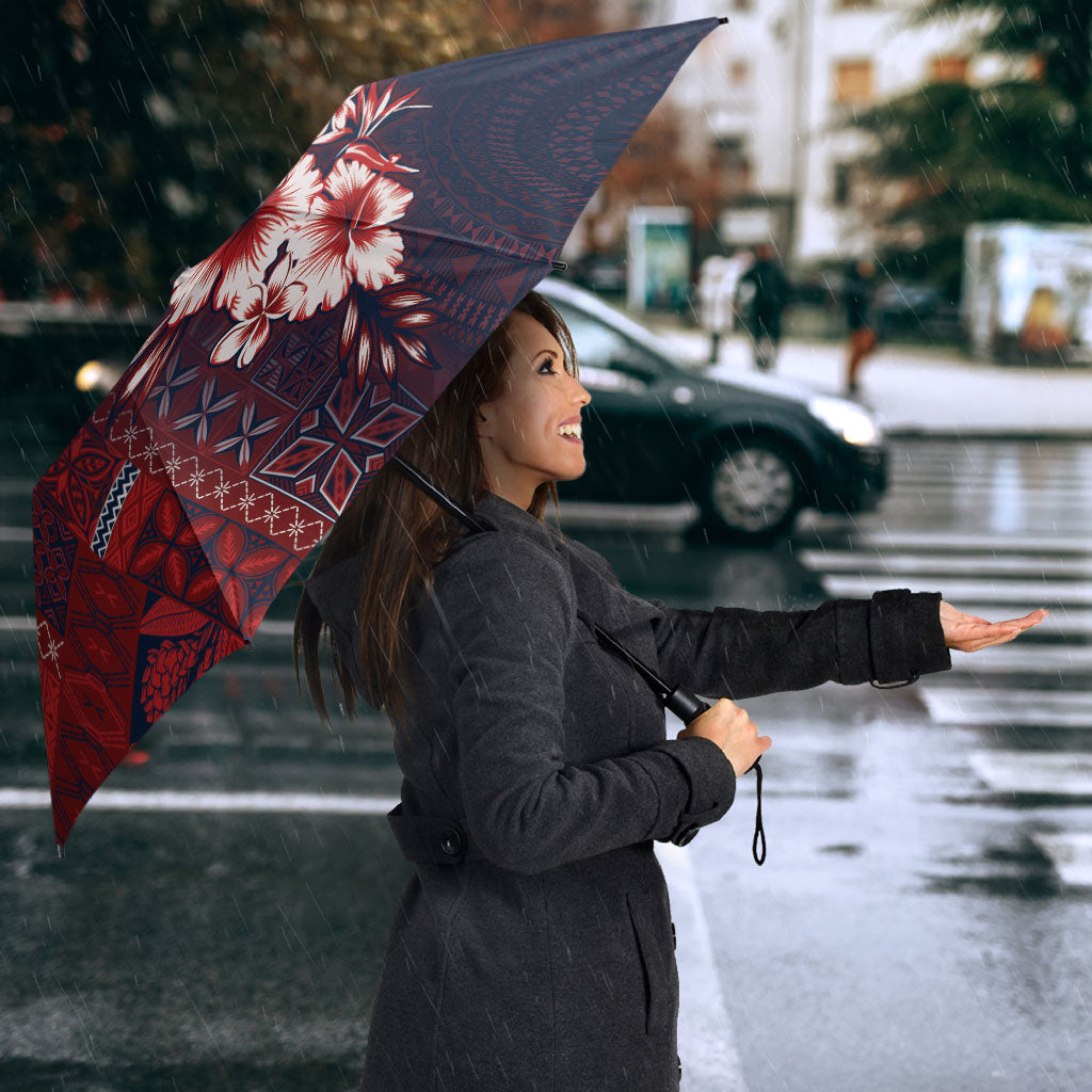 Samoa AIGA Mamanu Siapo Malu Motifs Umbrella Flag Color