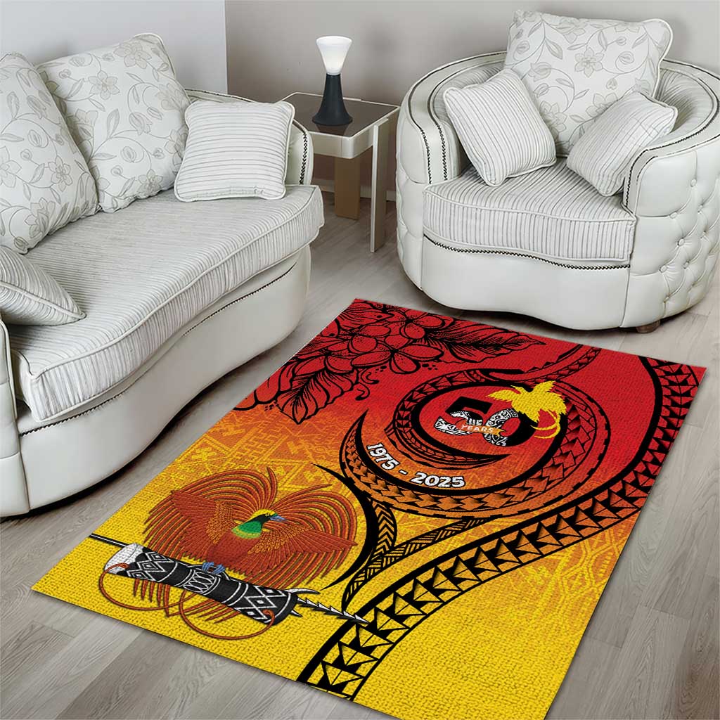 Papua New Guinea 50 Years Area Rug Motuan Motifs LT7 - Polynesian Pride