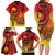 Papua New Guinea 50 Years Family Matching Long Sleeve Bodycon Dress and Hawaiian Shirt Motuan Motifs