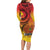 Papua New Guinea 50 Years Family Matching Long Sleeve Bodycon Dress and Hawaiian Shirt Motuan Motifs