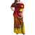 Papua New Guinea 50 Years Family Matching Off Shoulder Maxi Dress and Hawaiian Shirt Motuan Motifs