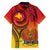 Papua New Guinea 50 Years Family Matching Short Sleeve Bodycon Dress and Hawaiian Shirt Motuan Motifs