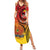 Papua New Guinea 50 Years Family Matching Summer Maxi Dress and Hawaiian Shirt Motuan Motifs