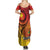 Papua New Guinea 50 Years Family Matching Summer Maxi Dress and Hawaiian Shirt Motuan Motifs