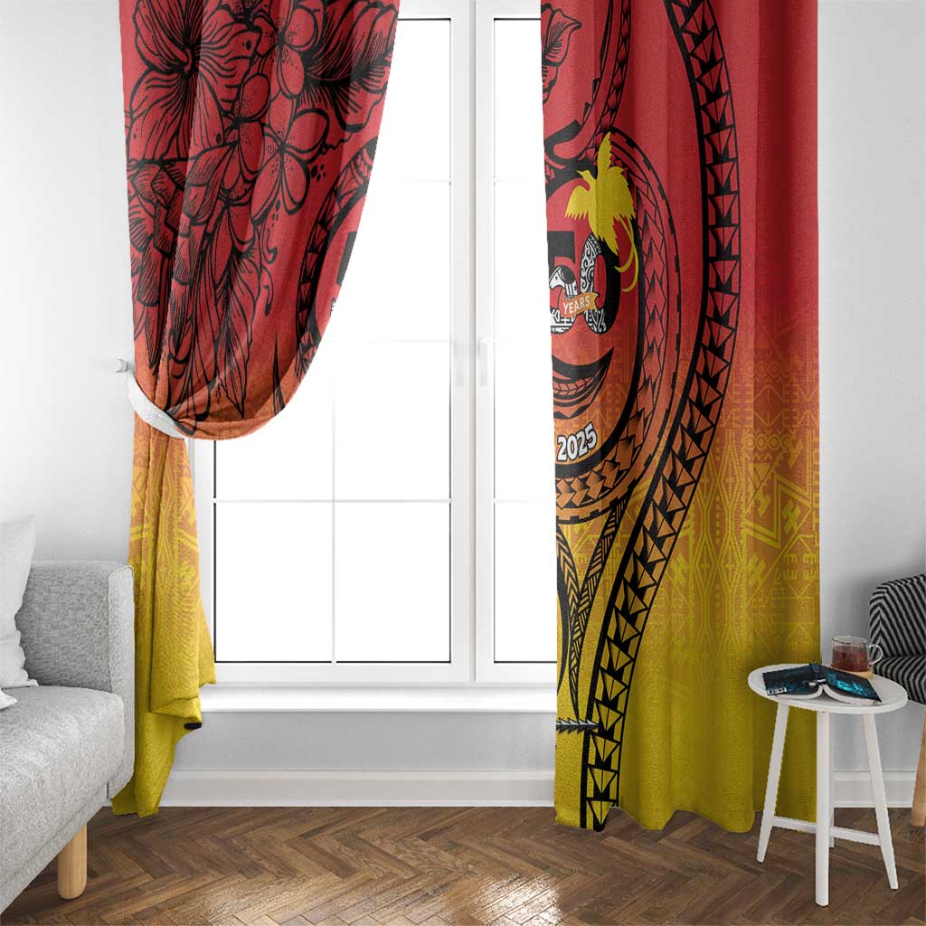 Papua New Guinea 50 Years Window Curtain Motuan Motifs LT7 - Polynesian Pride