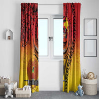 Papua New Guinea 50 Years Window Curtain Motuan Motifs LT7 - Polynesian Pride