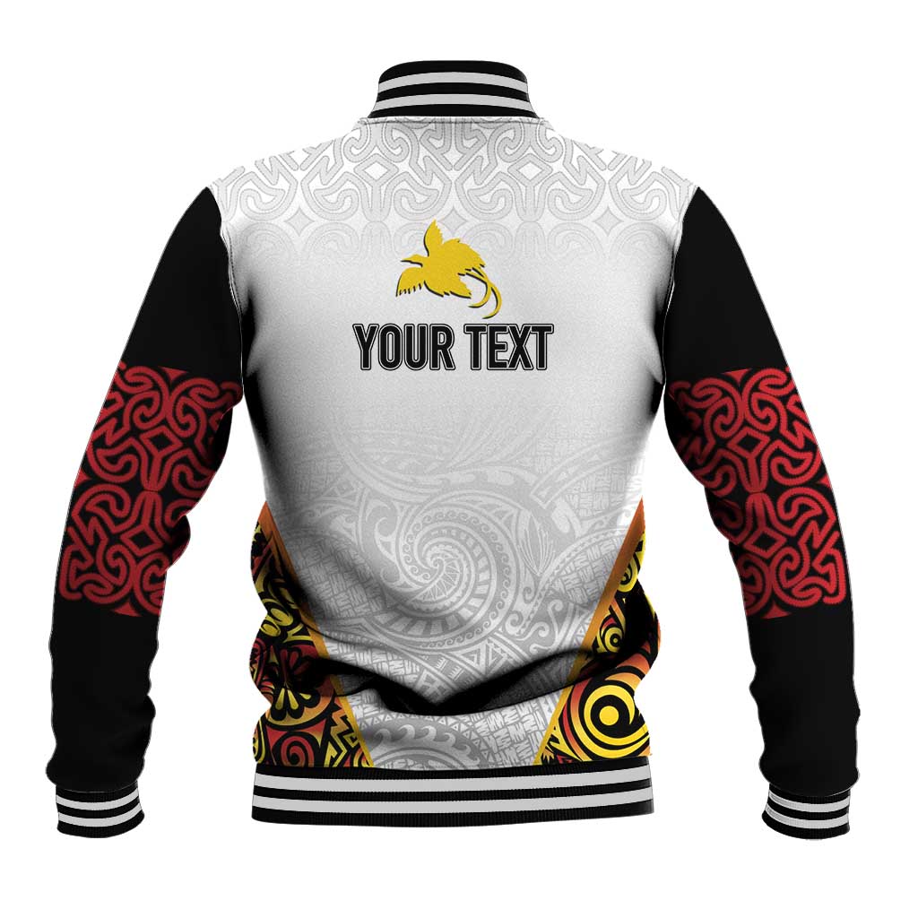 Personalized Papua New Guinea Baseball Jacket Hapi De bilong Indipendens PNG LT7 - Polynesian Pride