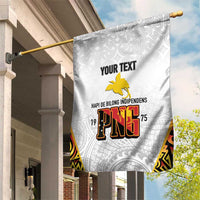 Personalized Papua New Guinea Garden Flag Hapi De bilong Indipendens PNG LT7 House Flag White - Polynesian Pride