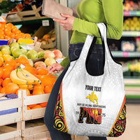 Personalized Papua New Guinea Grocery Bag Hapi De bilong Indipendens PNG LT7 - Polynesian Pride