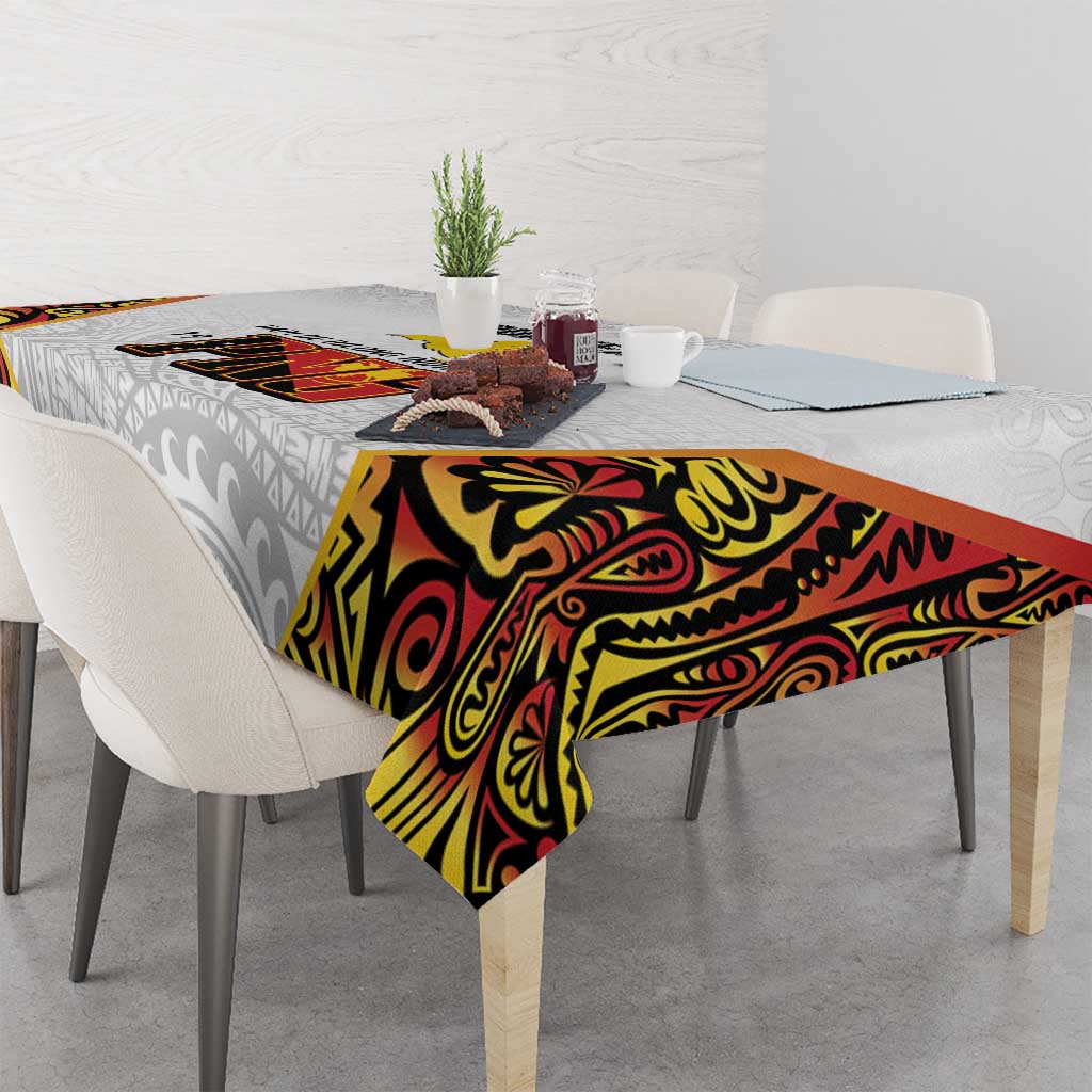 Personalized Papua New Guinea Tablecloth Hapi De bilong Indipendens PNG LT7 - Polynesian Pride