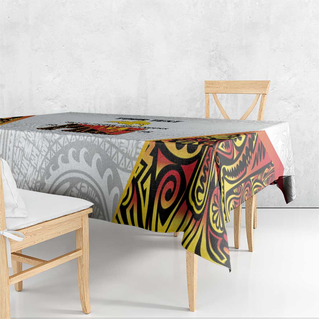 Personalized Papua New Guinea Tablecloth Hapi De bilong Indipendens PNG LT7 - Polynesian Pride