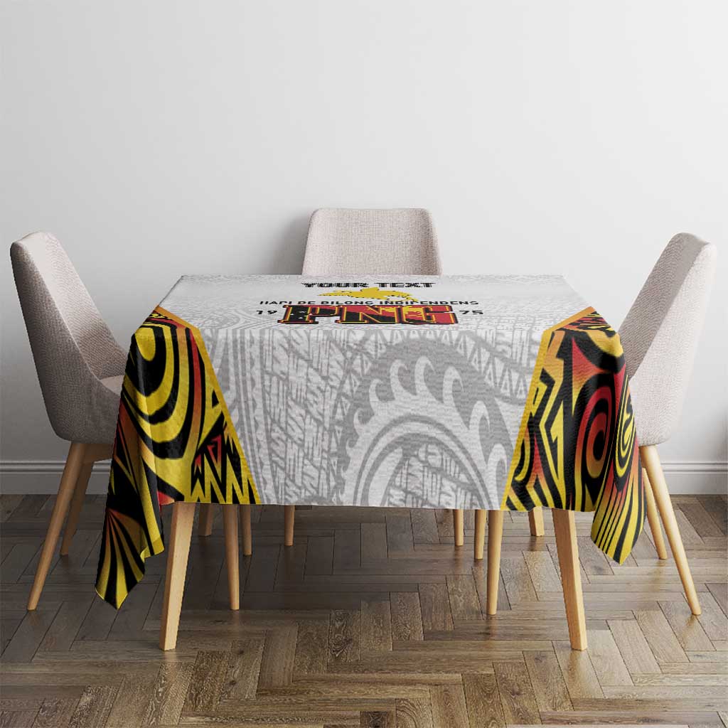 Personalized Papua New Guinea Tablecloth Hapi De bilong Indipendens PNG LT7 - Polynesian Pride