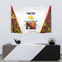 Personalized Papua New Guinea Tapestry Hapi De bilong Indipendens PNG LT7 - Polynesian Pride