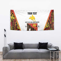 Personalized Papua New Guinea Tapestry Hapi De bilong Indipendens PNG LT7 - Polynesian Pride