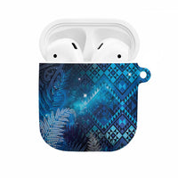 Aotearoa Taniko Matariki AirPods Case Cosmic Blue LT7 Blue - Polynesian Pride