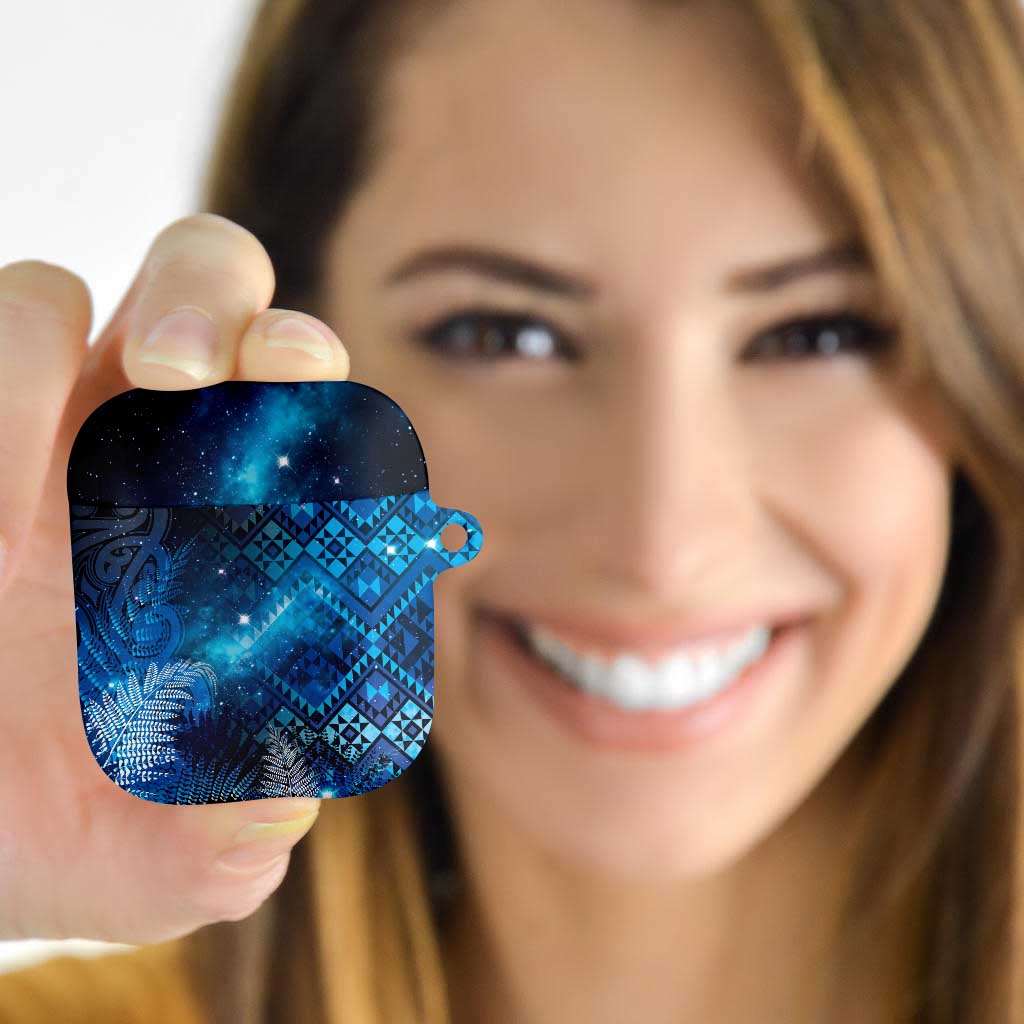 Aotearoa Taniko Matariki AirPods Case Cosmic Blue LT7 - Polynesian Pride
