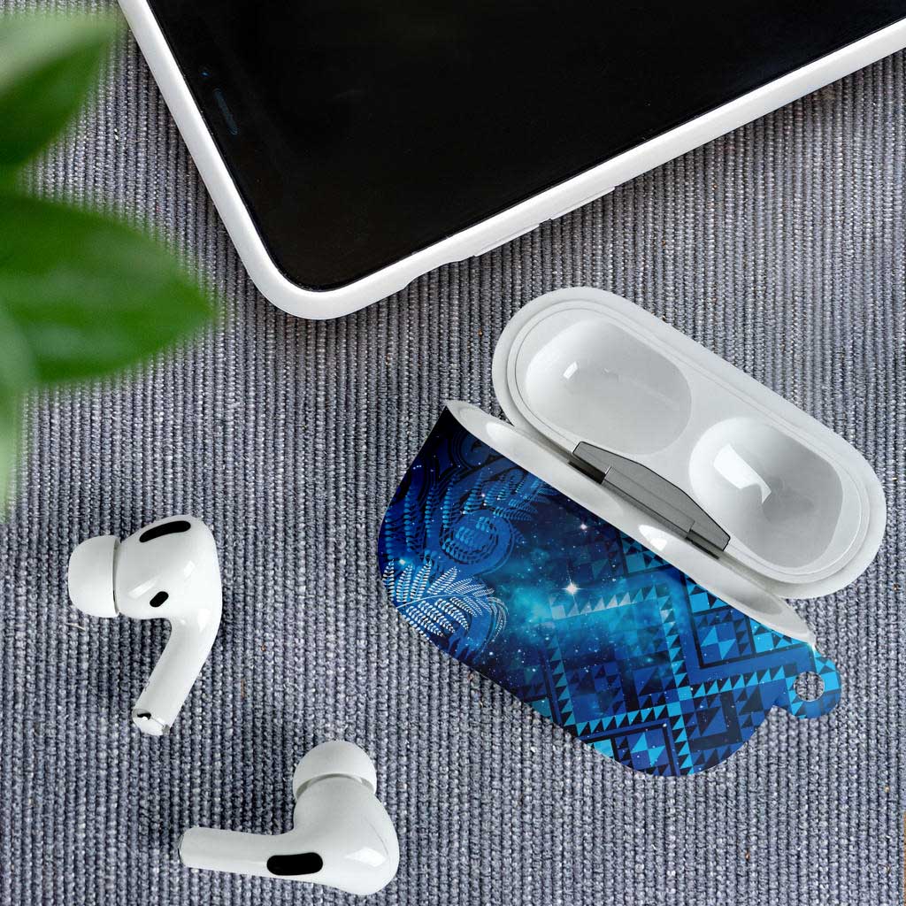 Aotearoa Taniko Matariki AirPods Case Cosmic Blue LT7 - Polynesian Pride