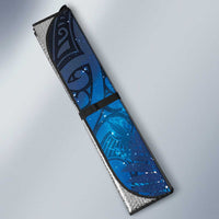 Aotearoa Taniko Matariki Auto Sun Shade Cosmic Blue LT7 - Polynesian Pride
