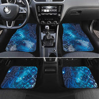 Aotearoa Taniko Matariki Car Mats Cosmic Blue LT7 Set 4pcs Blue - Polynesian Pride
