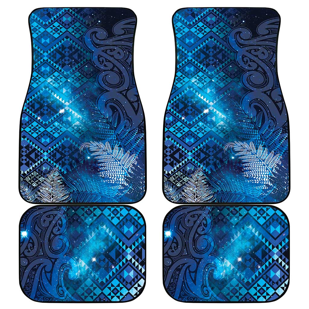 Aotearoa Taniko Matariki Car Mats Cosmic Blue LT7 - Polynesian Pride