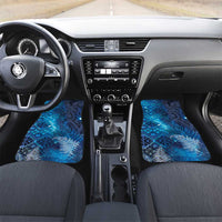 Aotearoa Taniko Matariki Car Mats Cosmic Blue LT7 Set 2pcs - Front Blue - Polynesian Pride