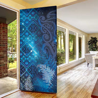 Aotearoa Taniko Matariki Door Cover Cosmic Blue LT7 - Polynesian Pride