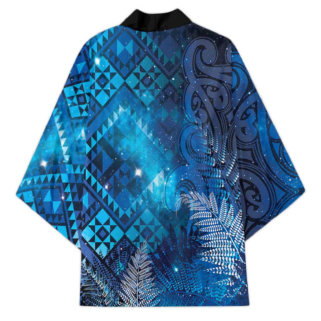 Aotearoa Taniko Matariki Kimono Cosmic Blue LT7 - Polynesian Pride