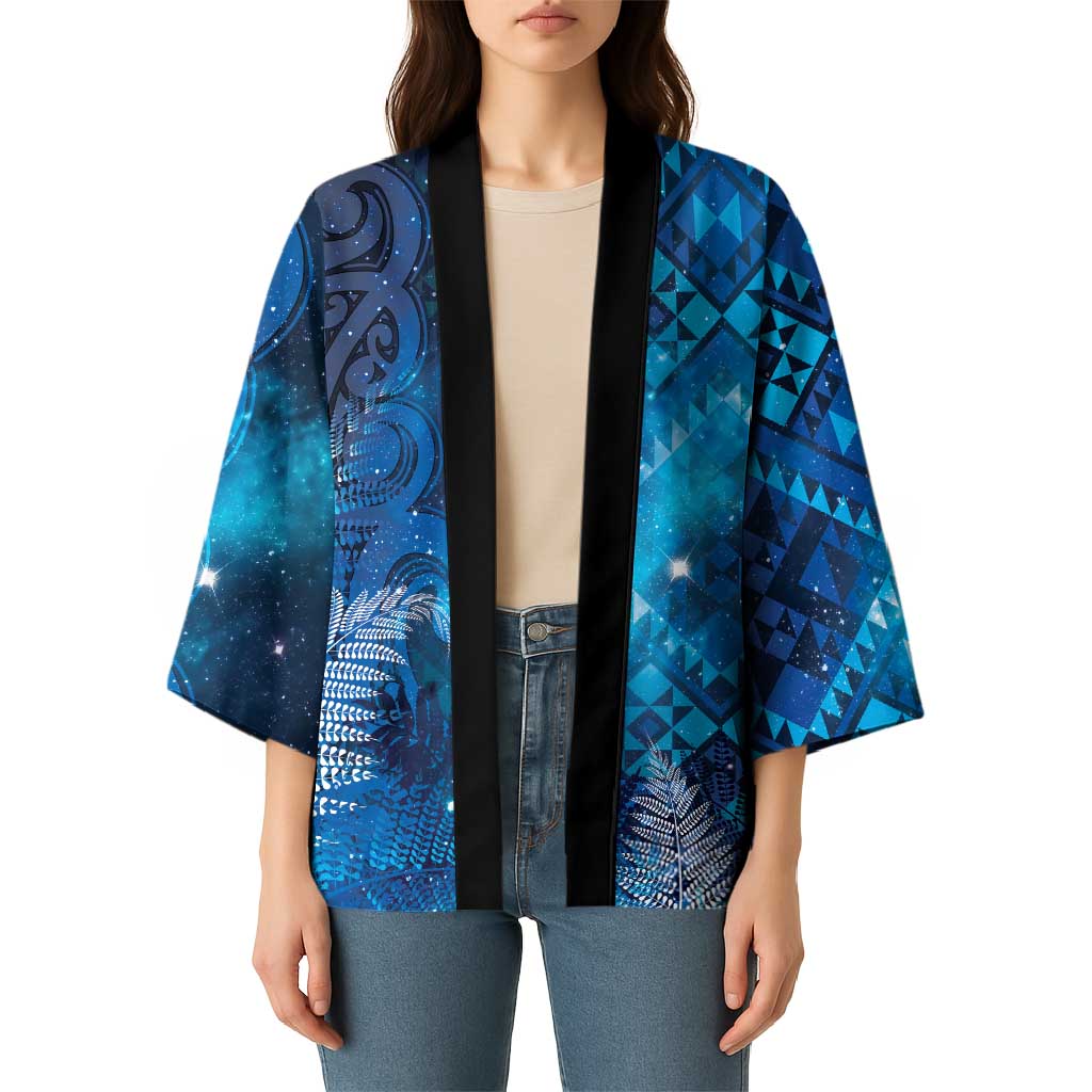 Aotearoa Taniko Matariki Kimono Cosmic Blue LT7 - Polynesian Pride