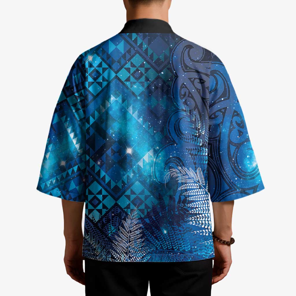 Aotearoa Taniko Matariki Kimono Cosmic Blue LT7 - Polynesian Pride