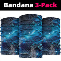 Aotearoa Taniko Matariki Neck Gaiter Cosmic Blue LT7 package One Size: 25*50cm Blue - Polynesian Pride