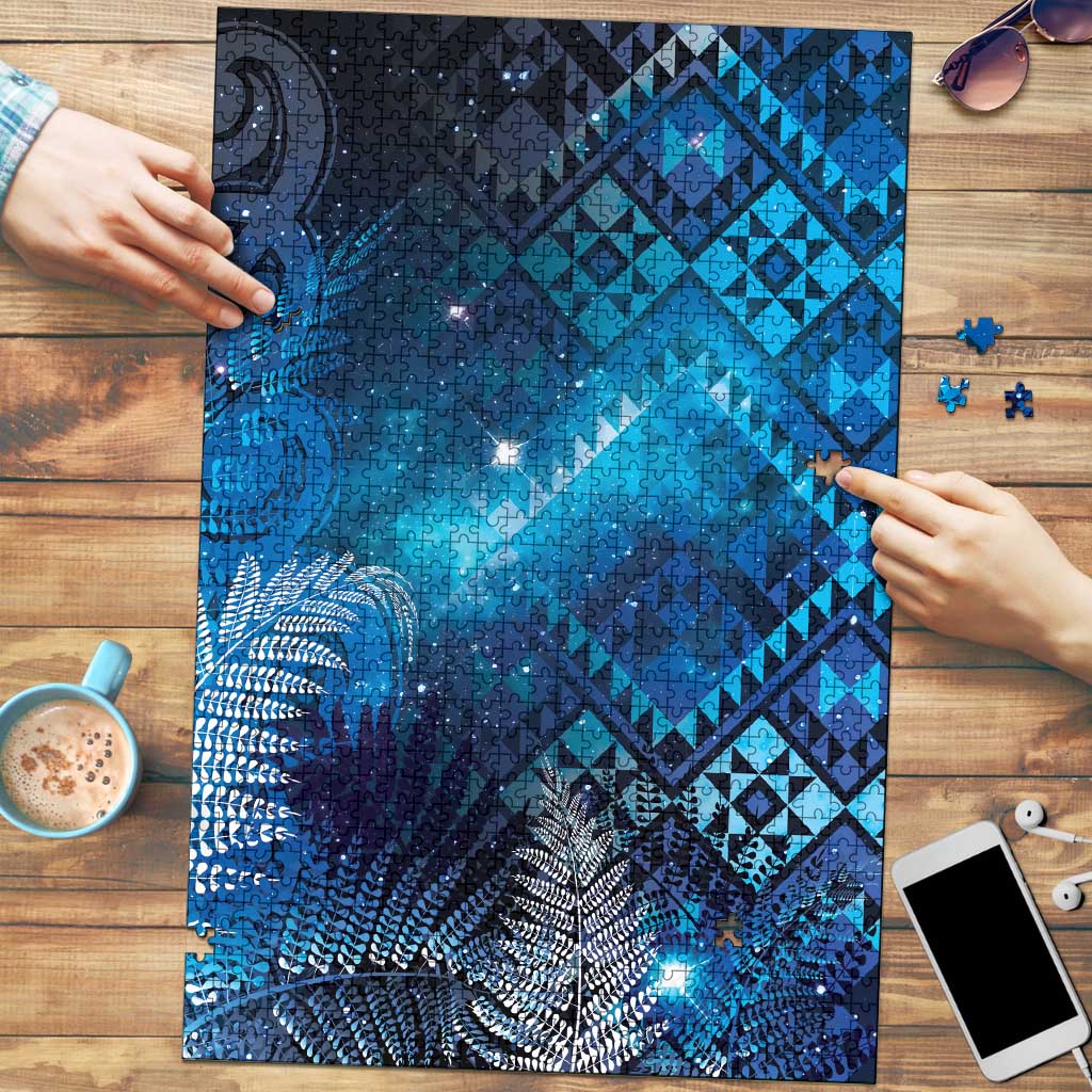 Aotearoa Taniko Matariki Puzzle Cosmic Blue LT7 Blue - Polynesian Pride