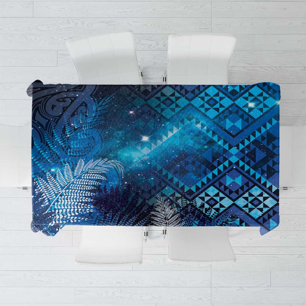 Aotearoa Taniko Matariki Tablecloth Cosmic Blue LT7 Blue - Polynesian Pride