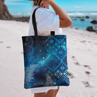 Aotearoa Taniko Matariki Tote Bag Cosmic Blue LT7 - Polynesian Pride