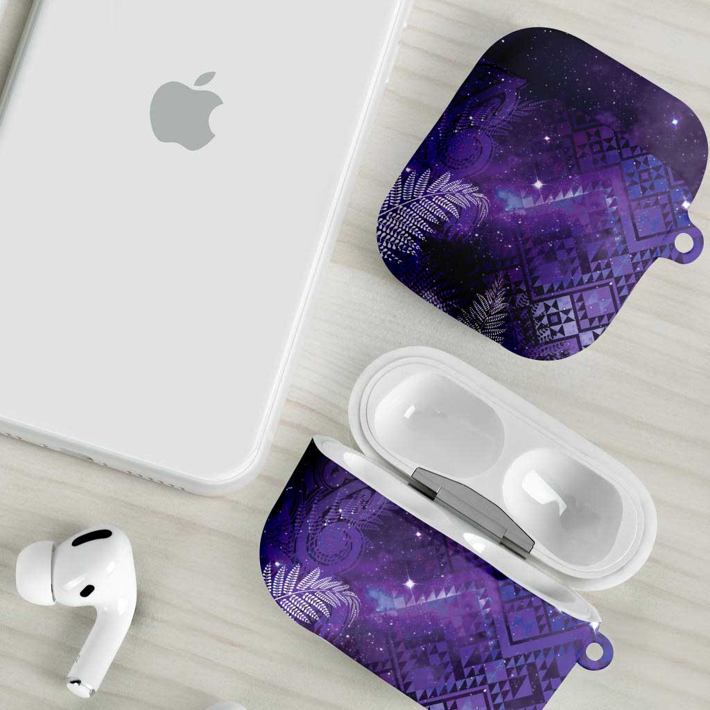 Aotearoa Taniko Matariki AirPods Case Cosmic Violet LT7 - Polynesian Pride