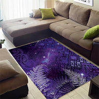 Aotearoa Taniko Matariki Area Rug Cosmic Violet LT7 - Polynesian Pride