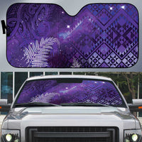 Aotearoa Taniko Matariki Auto Sun Shade Cosmic Violet LT7 Purple - Polynesian Pride