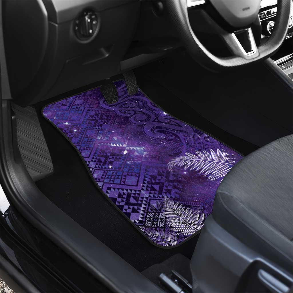 Aotearoa Taniko Matariki Car Mats Cosmic Violet LT7 - Polynesian Pride