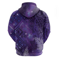 Aotearoa Taniko Matariki Hoodie Cosmic Violet LT7 - Polynesian Pride