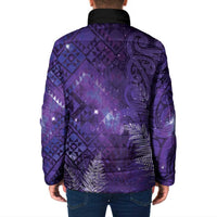 Aotearoa Taniko Matariki Padded Jacket Cosmic Violet LT7 - Polynesian Pride