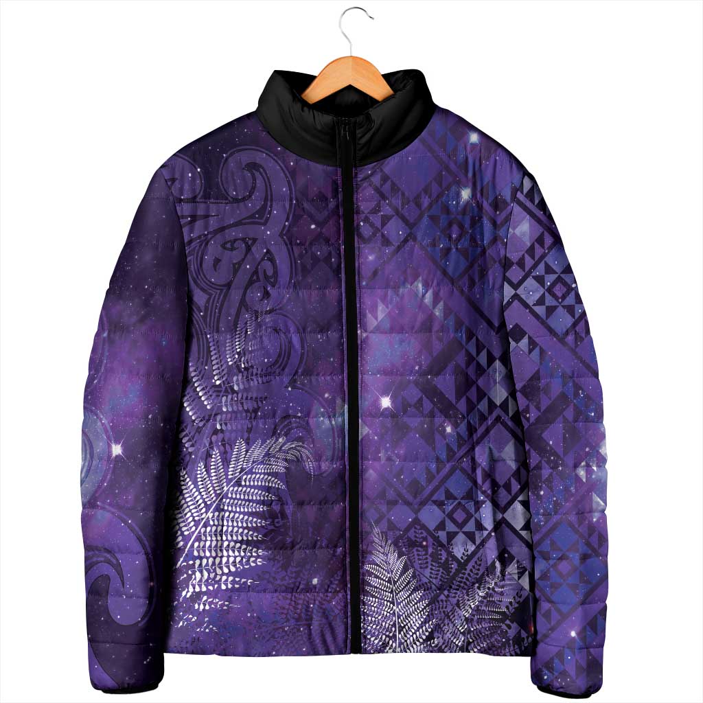 Aotearoa Taniko Matariki Padded Jacket Cosmic Violet LT7 - Polynesian Pride