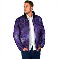 Aotearoa Taniko Matariki Padded Jacket Cosmic Violet LT7 - Polynesian Pride