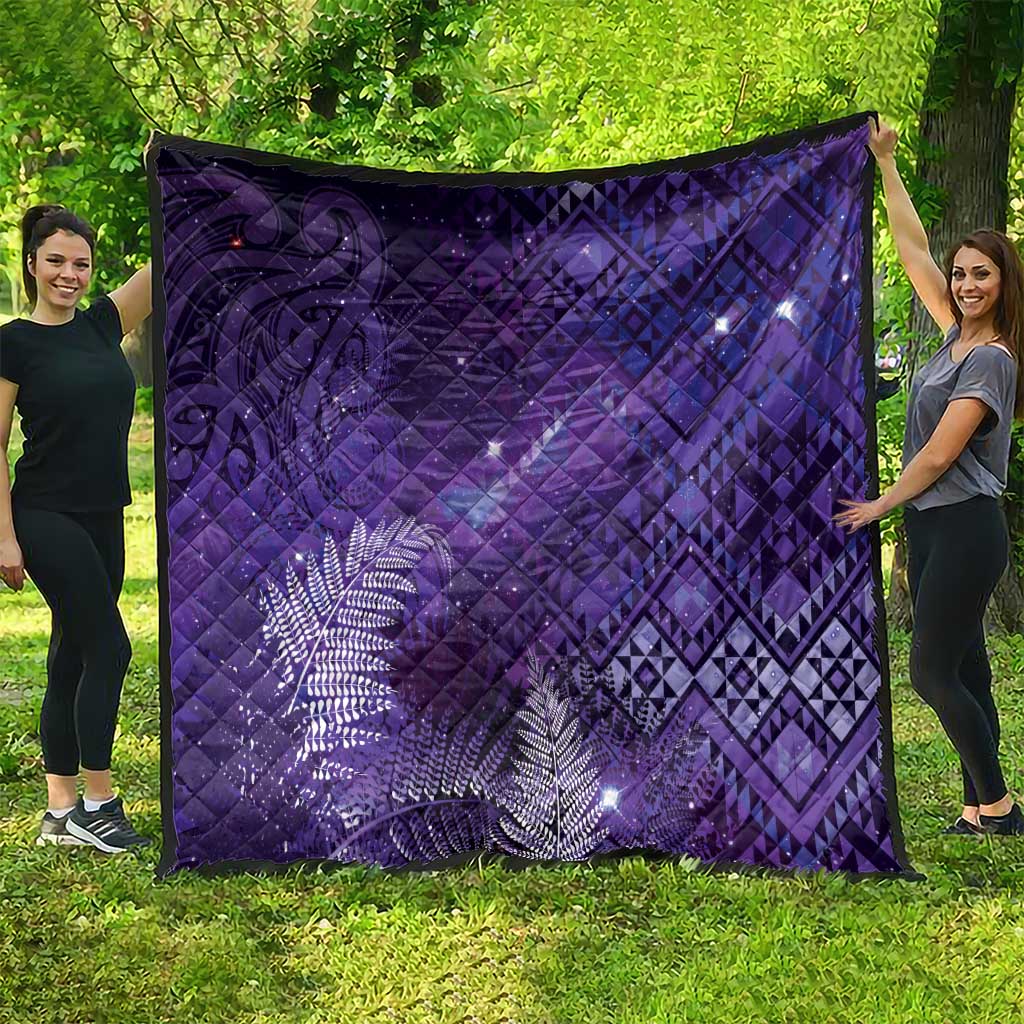 Aotearoa Taniko Matariki Quilt Cosmic Violet LT7 - Polynesian Pride