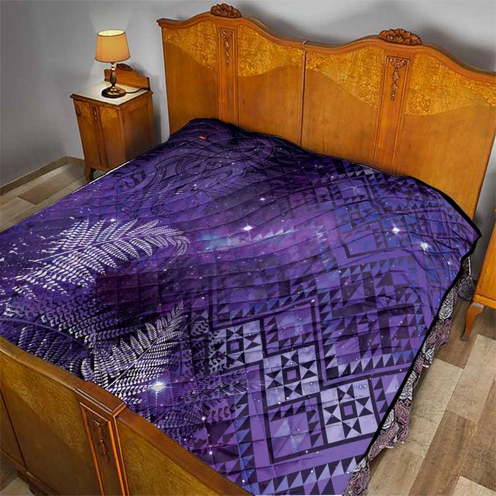 Aotearoa Taniko Matariki Quilt Cosmic Violet LT7 - Polynesian Pride