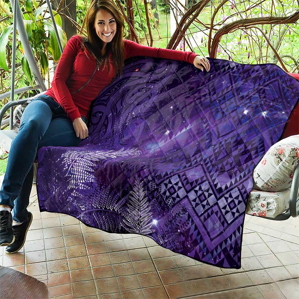 Aotearoa Taniko Matariki Quilt Cosmic Violet LT7 - Polynesian Pride