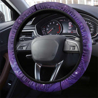 Aotearoa Taniko Matariki Steering Wheel Cover Cosmic Violet LT7 - Polynesian Pride