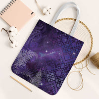 Aotearoa Taniko Matariki Tote Bag Cosmic Violet LT7 White Strap One Size Purple - Polynesian Pride