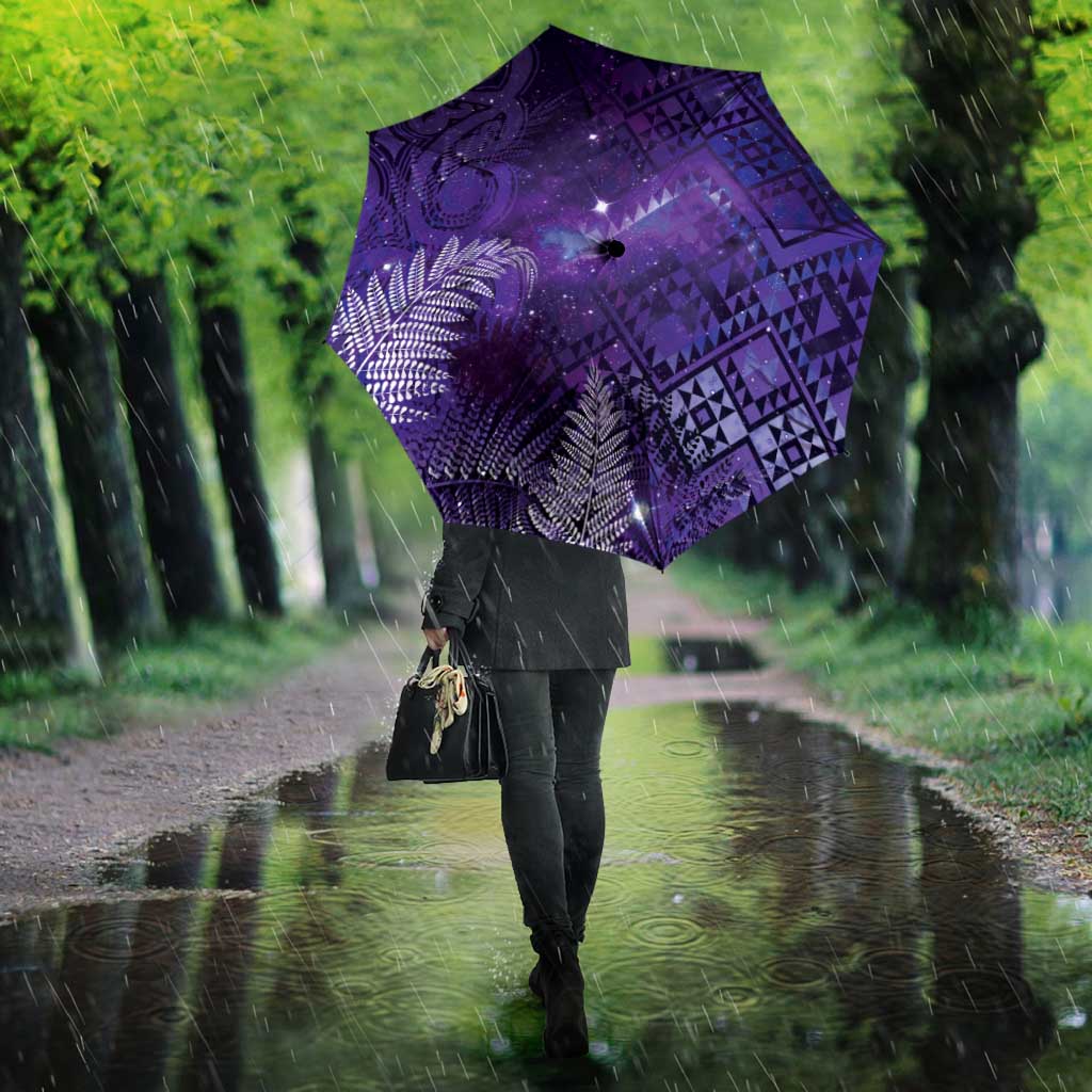 Aotearoa Taniko Matariki Umbrella Cosmic Violet LT7 - Polynesian Pride