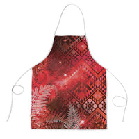 Aotearoa Taniko Matariki Apron Cosmic Red LT7 Red - Polynesian Pride