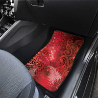 Aotearoa Taniko Matariki Car Mats Cosmic Red LT7 - Polynesian Pride