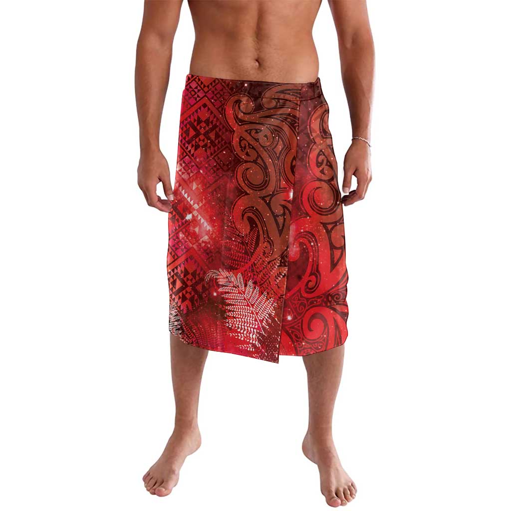 Aotearoa Taniko Matariki Lavalava Cosmic Red LT7 Red - Polynesian Pride